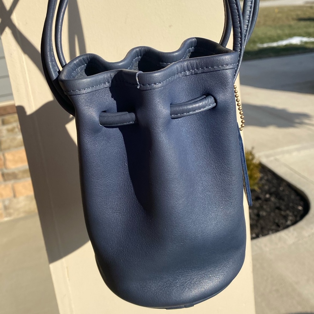 Coach Navy Blue Drawstring Bag - Picture 9 of 14
